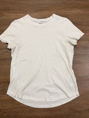 Madewell Classic Soft White Crewneck Tee
